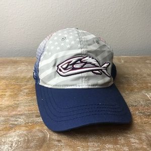 Field & Stream Red White Blue Snapback Hat Trucker